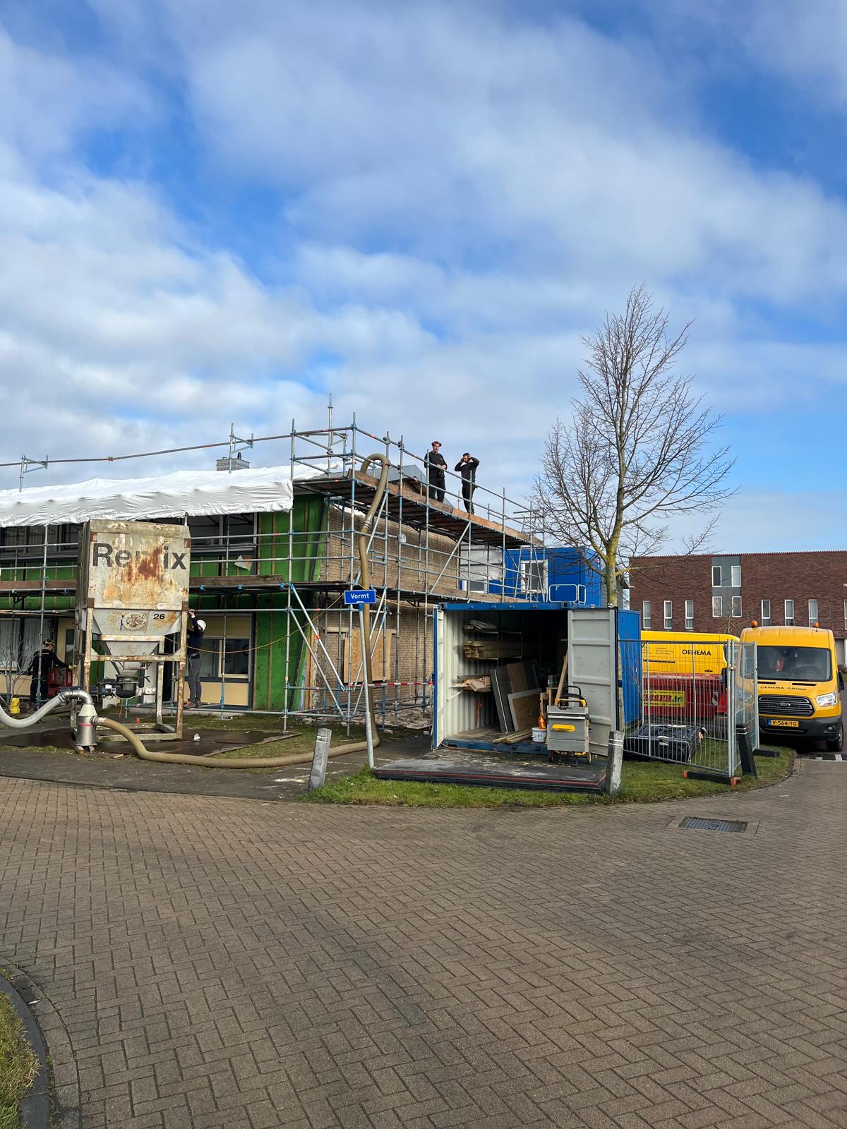 Lemmer Wits Vastgoed gevelwerkzaamheden
