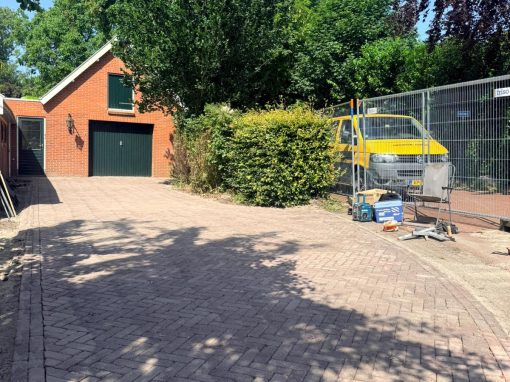Straatwerk bij woningversterking Siddeburen